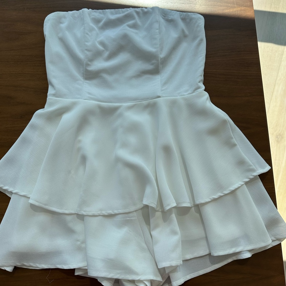White Princess Polly Romper